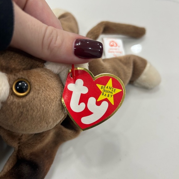 Rare Beanie Babie Pounce with tag errors and stamped tush tag - Picture 2 of 6